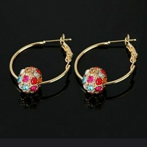 Jewelry - ❗3/$25 Multicolor Austrian Crystal Ball Earrings Jewelry - ❗3/$25 Multicolor Austrian Crystal Ball Earrings